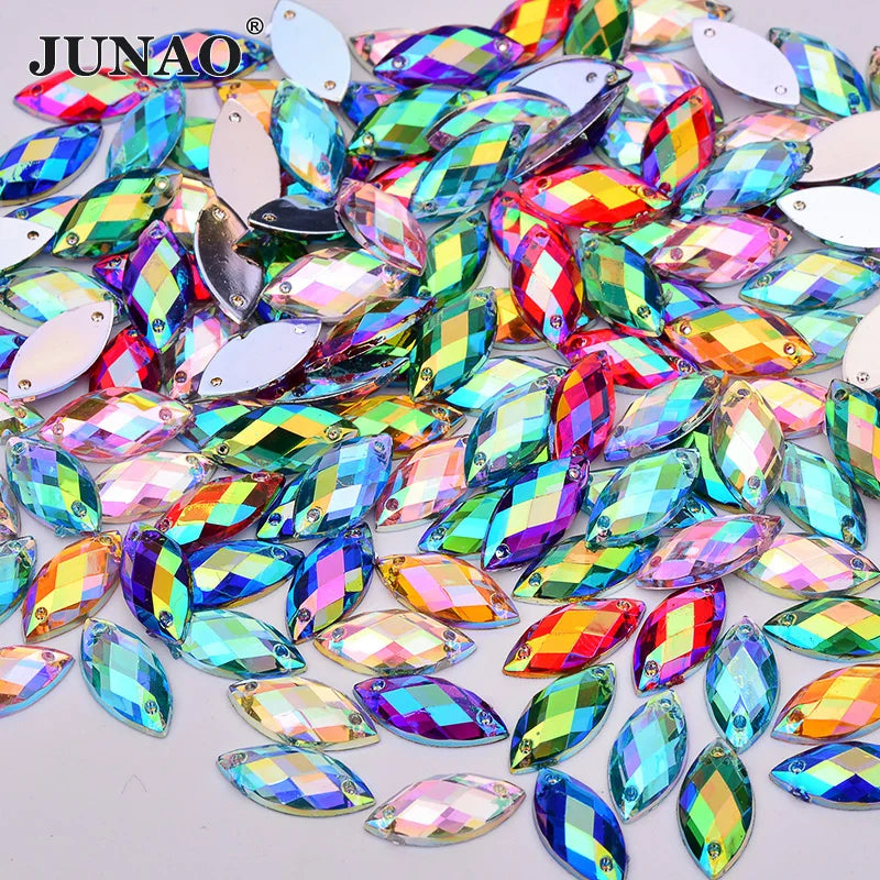 JUNAO Sewing Rhinestones