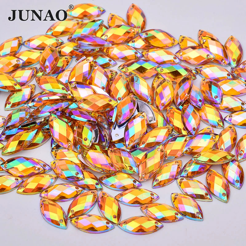 JUNAO Sewing Rhinestones