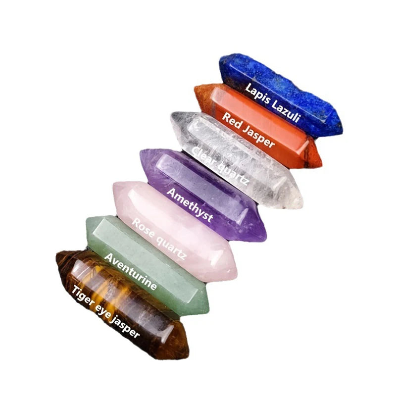 Pointed Quartz Crystal Chakra Healing Stones