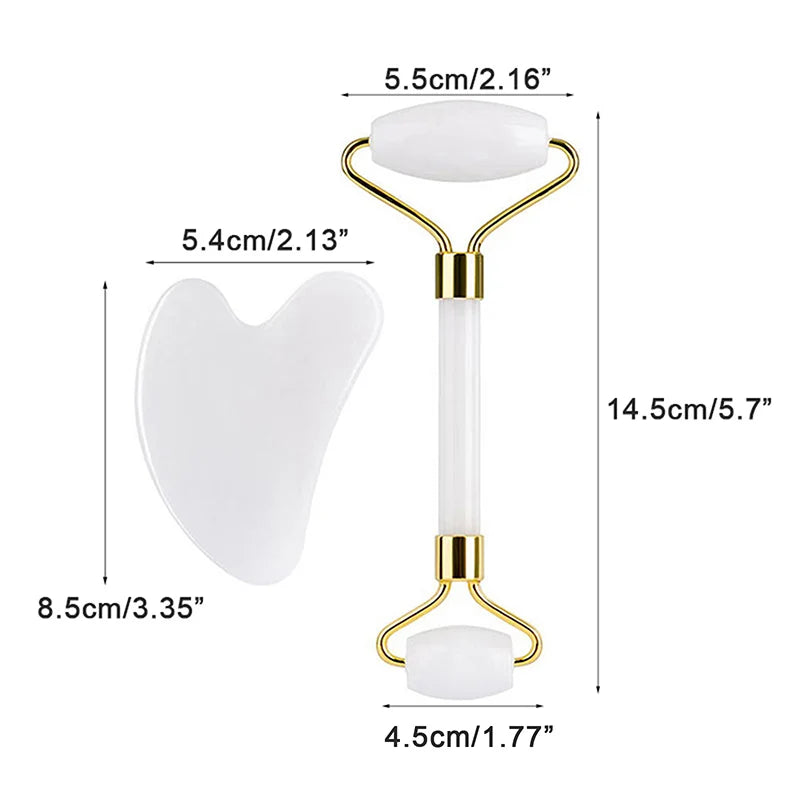 Natural Gua sha Jade Roller Board