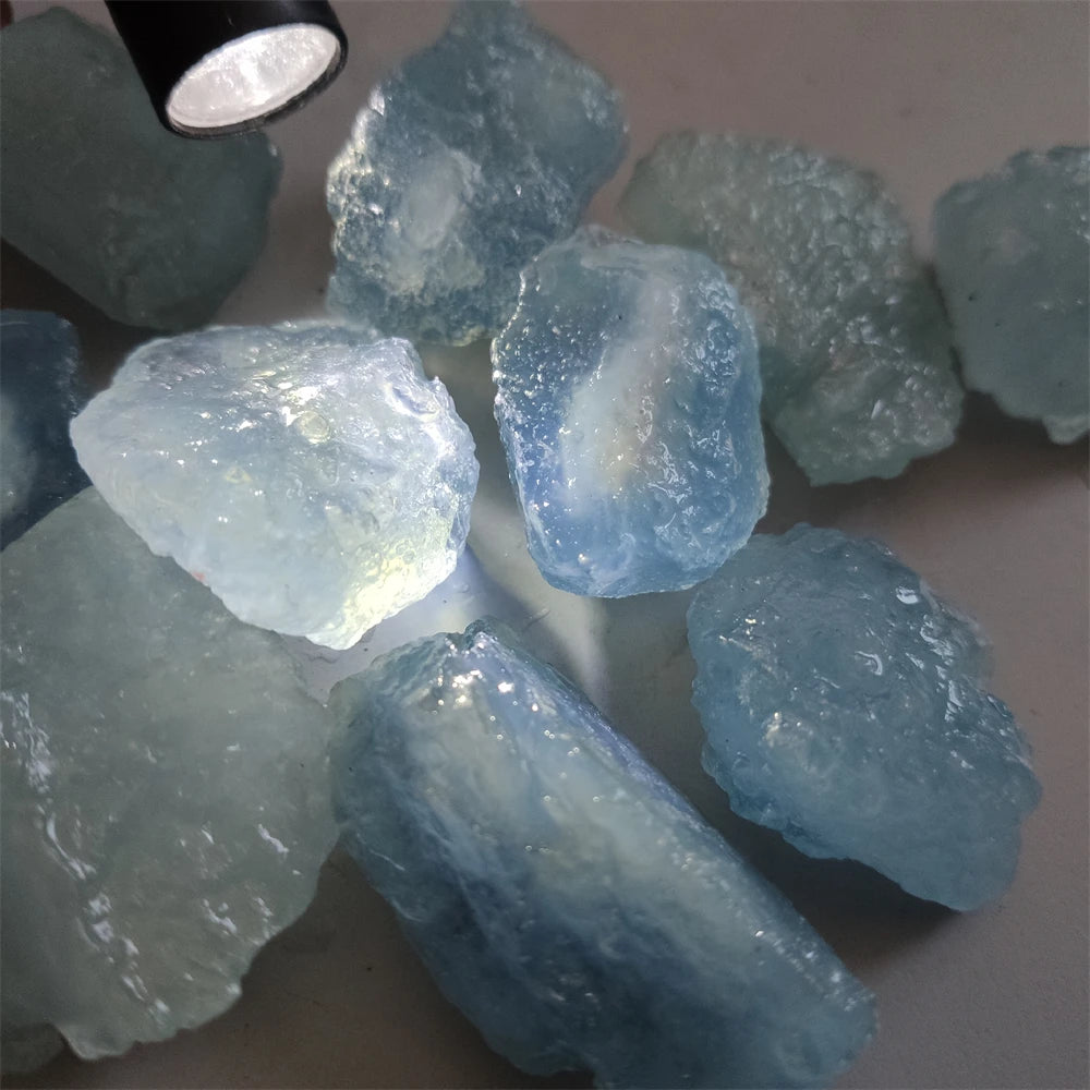 Natural Decor Aquamarine Quartz Stone