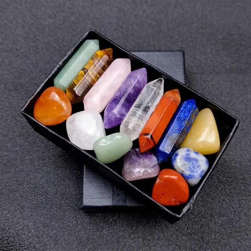 Pointed Quartz Crystal Chakra Healing Stones