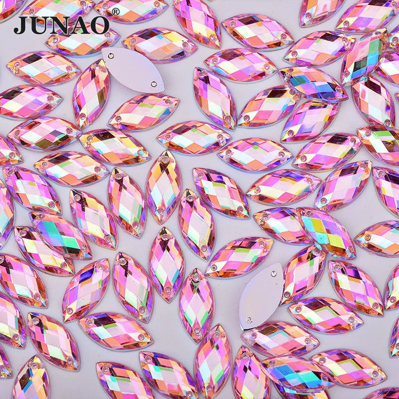JUNAO Sewing Rhinestones