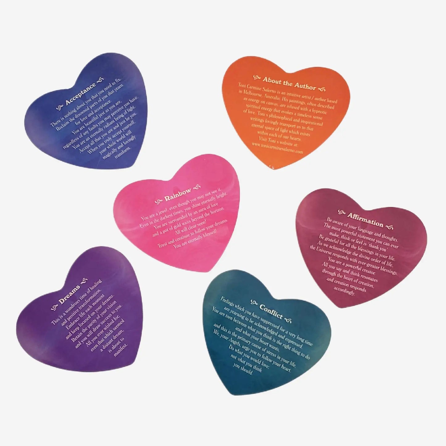 Guardian Angel Cards Heart-shaped English Oracle Card 46 Cards/Set For Family Friends Party Board Game Playing Cards Kids Gift