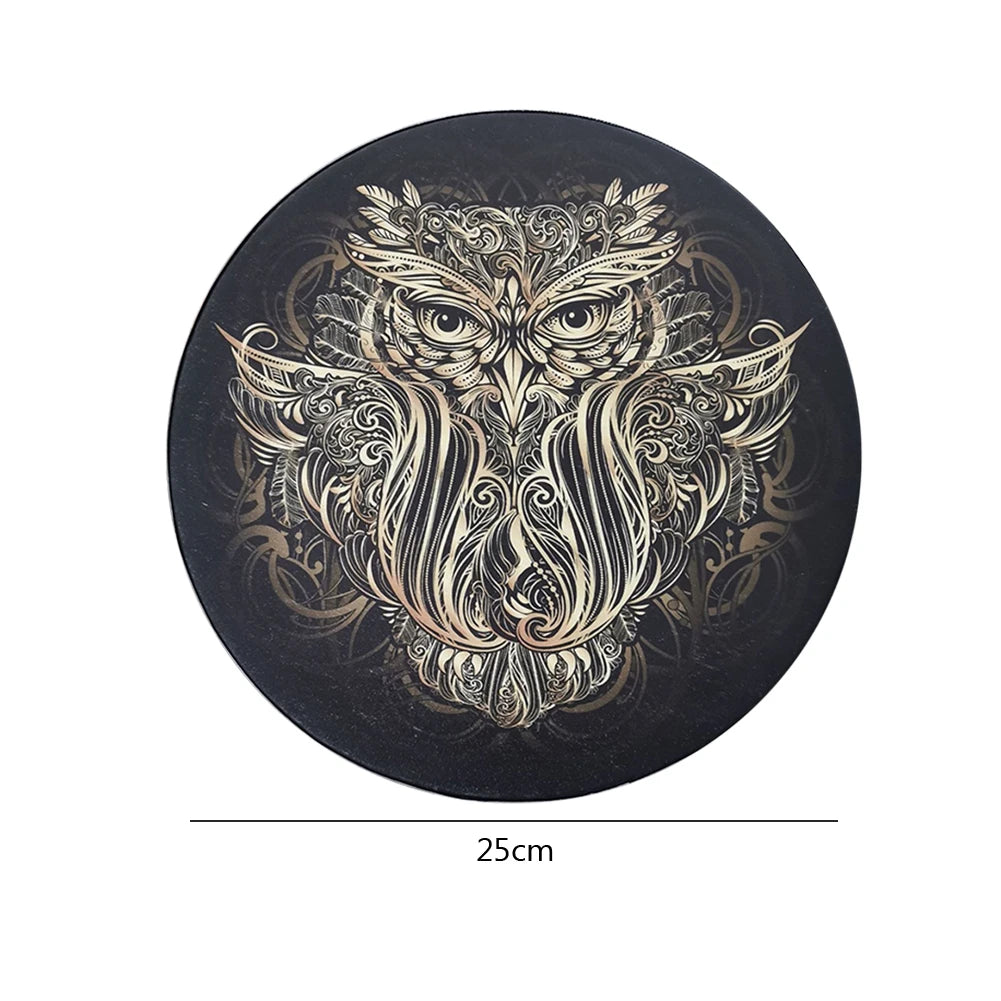 Vegan Shaman Drum Handmade Crafts Fashion Shaman Drum Desktop Ornament Sound Healing Tool for Spiritual Music Meditation