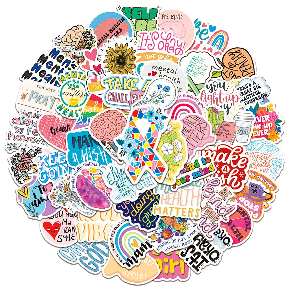 Mental Health Graffiti Inspirational Sticker Decals