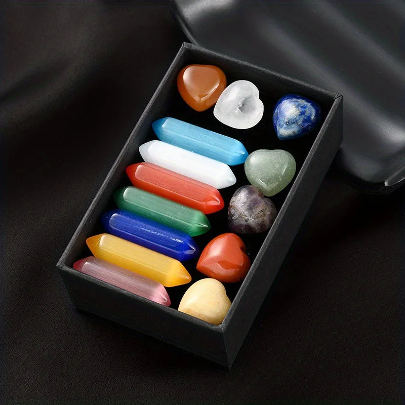 Pointed Quartz Crystal Chakra Healing Stones