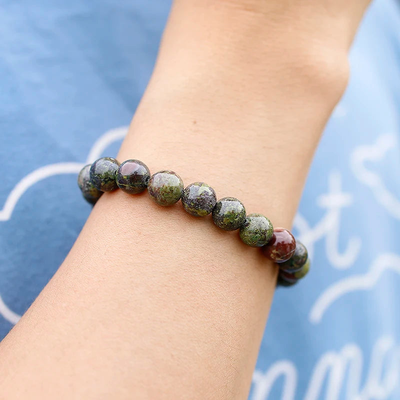 Natural Stones Genuine Bloodstone Bracelet