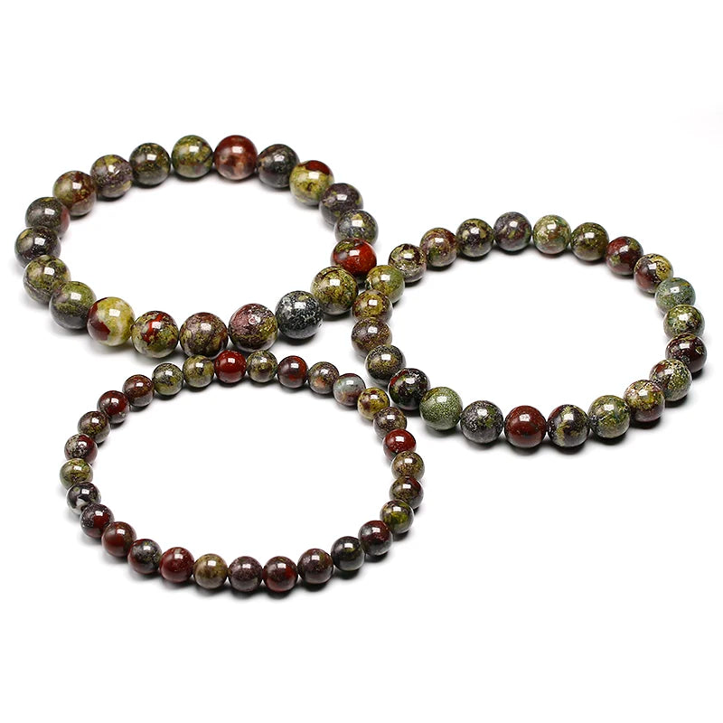 Natural Stones Genuine Bloodstone Bracelet