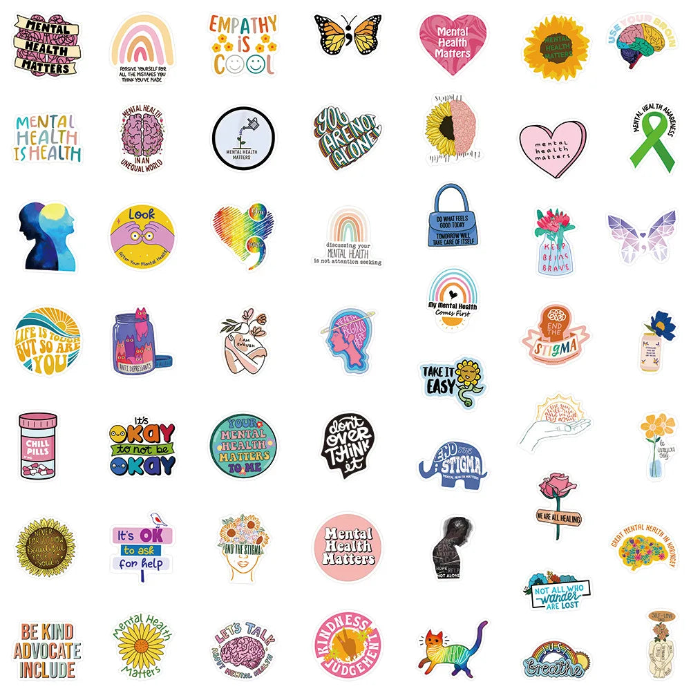 Mental Health Graffiti Sticker Decals