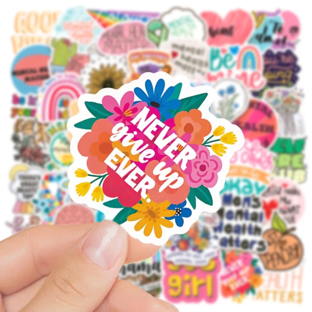 Mental Health Graffiti Inspirational Sticker  Decals