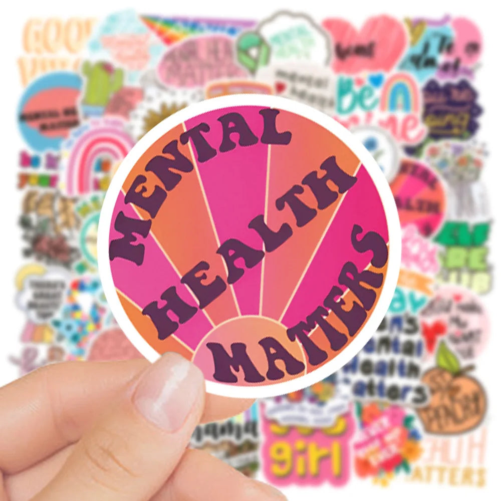 Mental Health Graffiti Inspirational Sticker  Decals