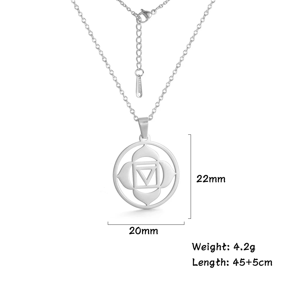 Dawapara Seven Chakras Symbol Pendants