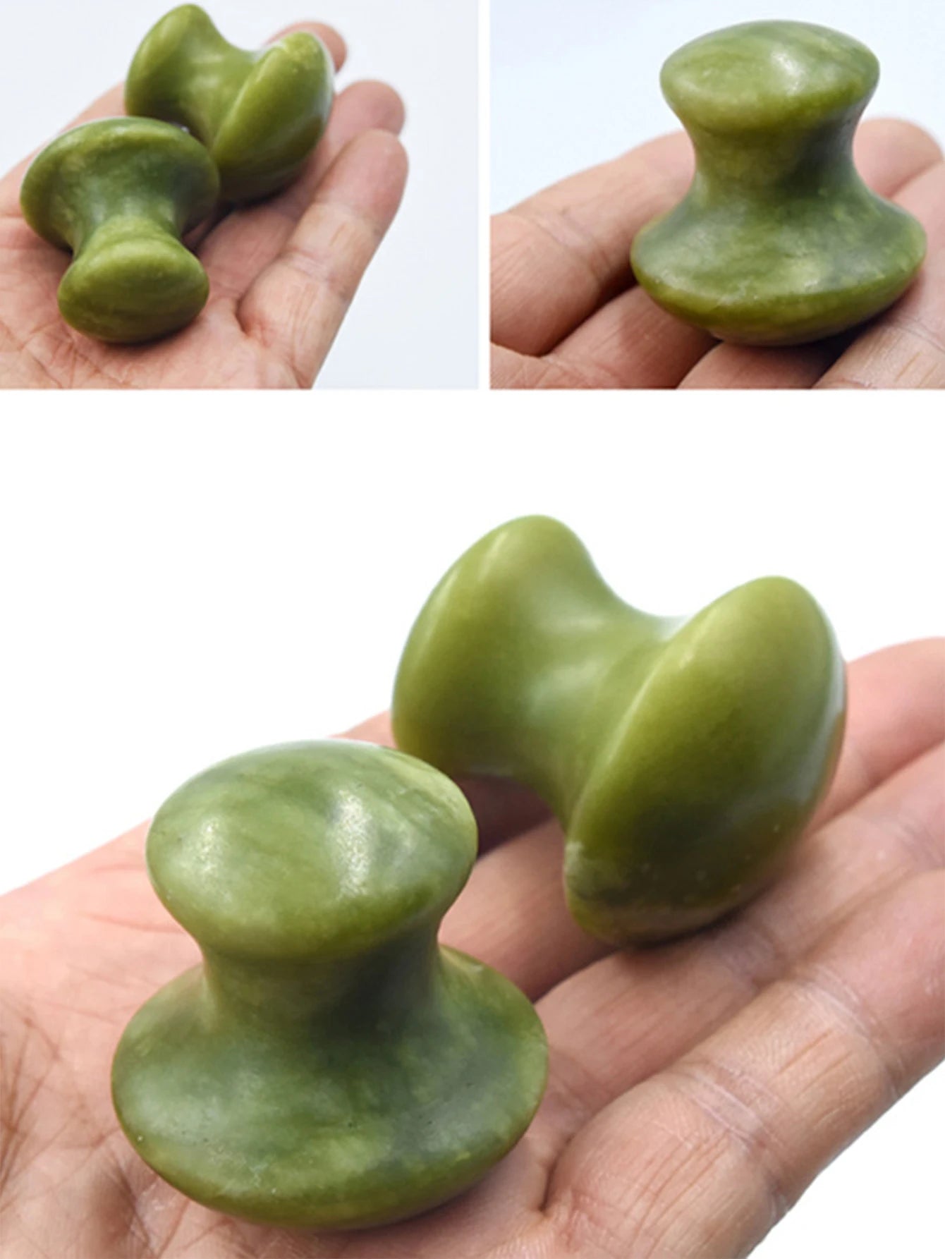 Natural Green Quartz Stone Roller Massager