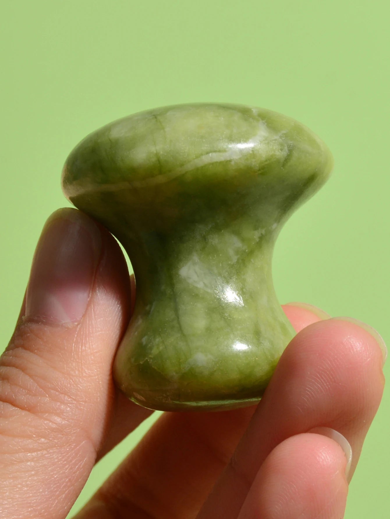 Natural Green Quartz Stone Roller Massager