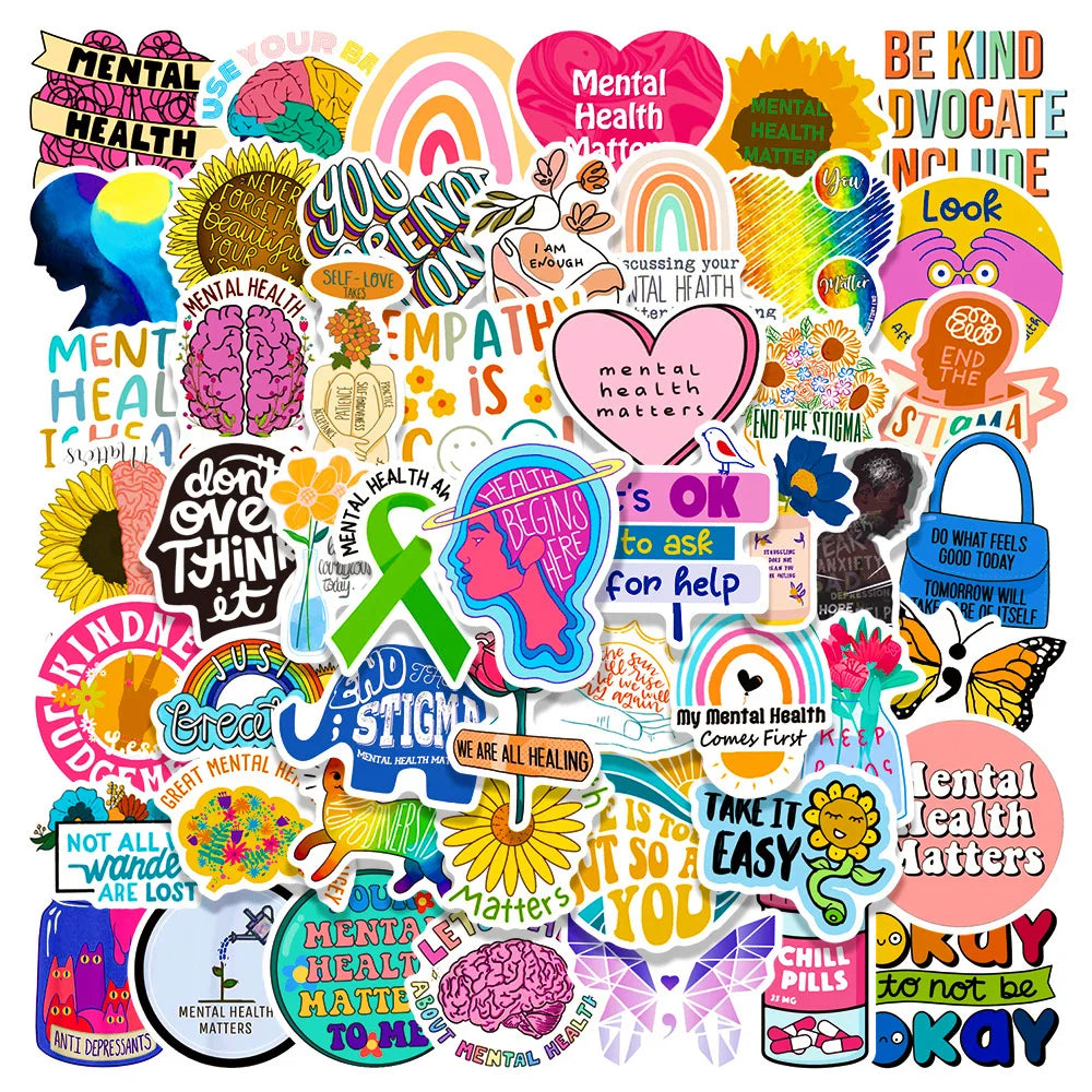 Mental Health Graffiti Sticker Decals