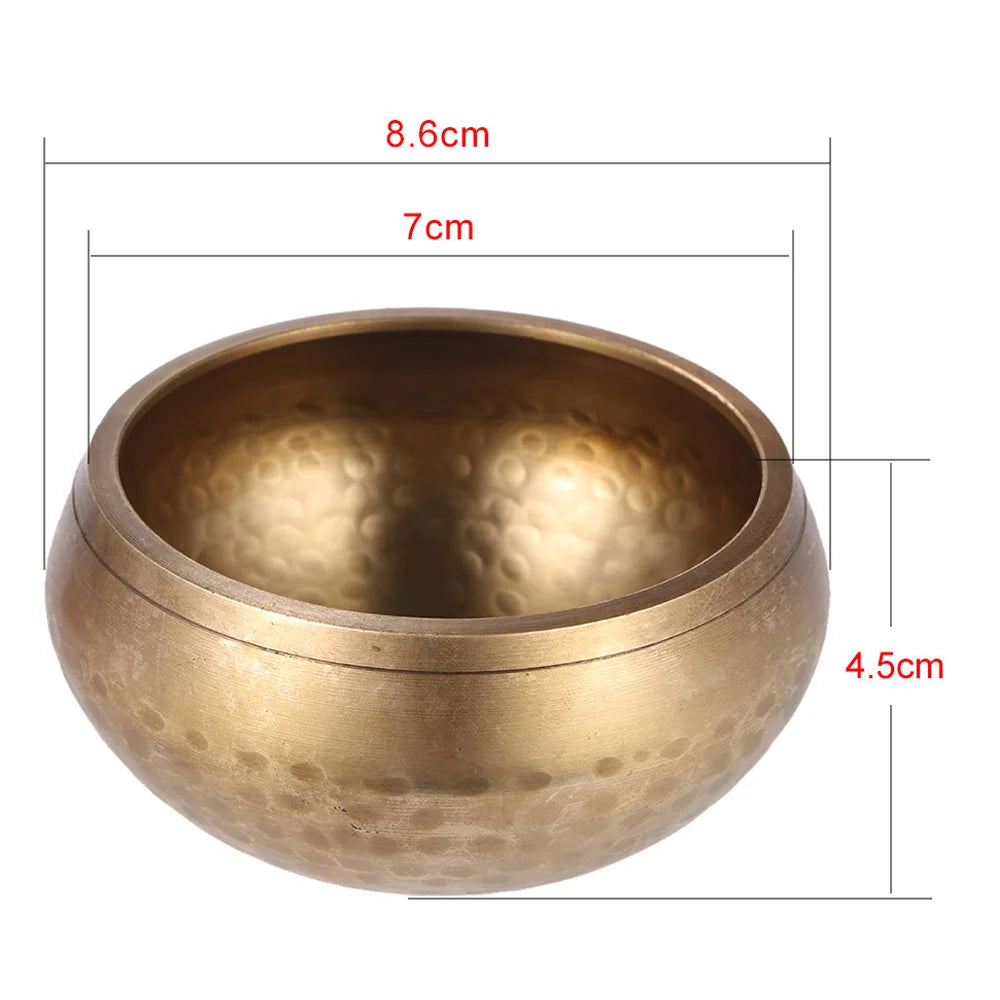 Exquisite 3 Inch Handmade Tibetan Bell Metal Singing Bowl